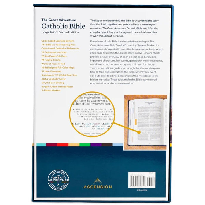 The Great Adventure Catholic Bible, Large Print - RSV Second Edition - Imitation Leather