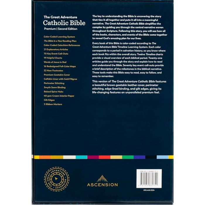 The Great Adventure Catholic Bible - RSV Second Edition - Premium Leather Bound Edition
