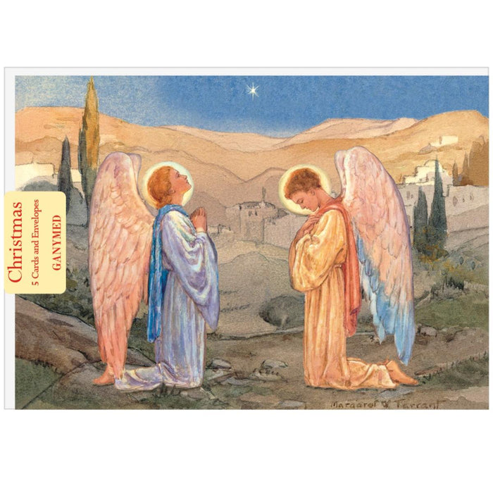 Angels In Prayer, by Margaret W. Tarrant - Pack of 5 Christmas Cards
