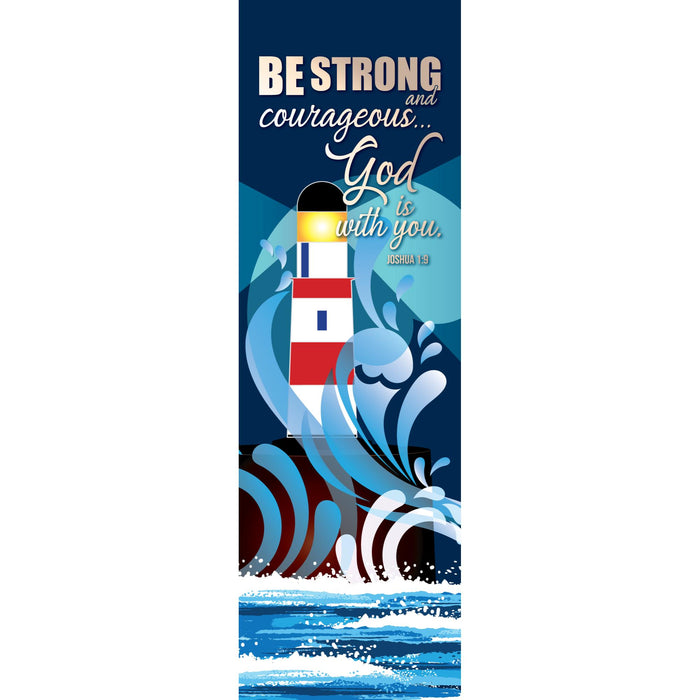 Be Strong - Double Sided Bookmark With Bible Verse