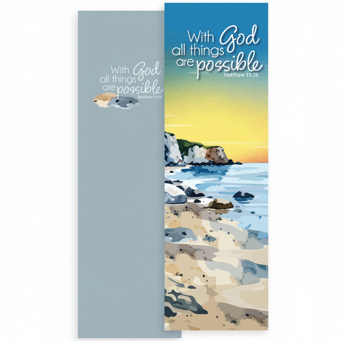 All Things - Double Sided Bookmark With Bible Verse