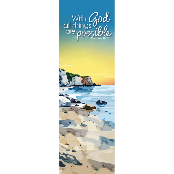 All Things - Double Sided Bookmark With Bible Verse