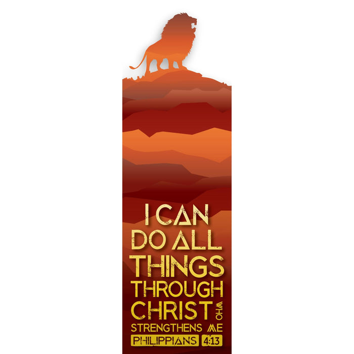 I Can Do All Things - Double Sided Shaped Bookmark With Bible Verse