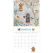 A bird-themed calendar page showing a decorative illustrated upper section with birds, trees, and handwritten-style text, plus a November calendar grid below on a white background.
