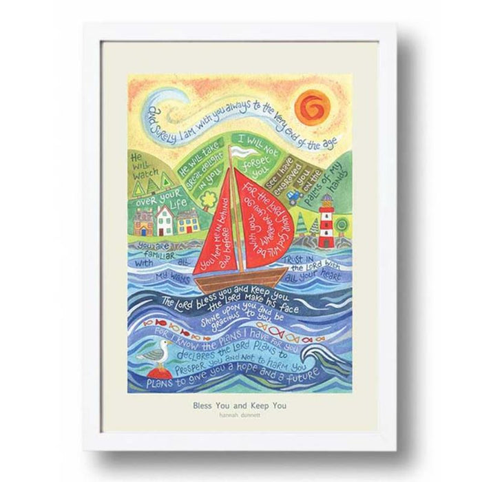 Bless You and Keep You - A3 Sized Unframed Poster Print, Original Artwork by Hannah Dunnett