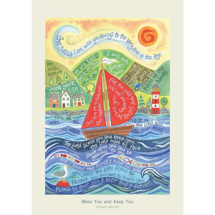 Bless You and Keep You - A3 Sized Unframed Poster Print, Original Artwork by Hannah Dunnett