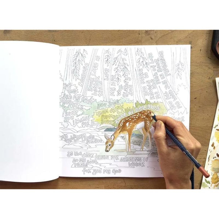 Bright and Beautiful Colouring Book, by Hannah Dunnett 26 x 26cm Square
