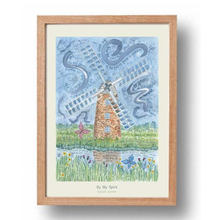 By My Spirit - A3 Sized Unframed Poster Print, Original Artwork by Hannah Dunnett
