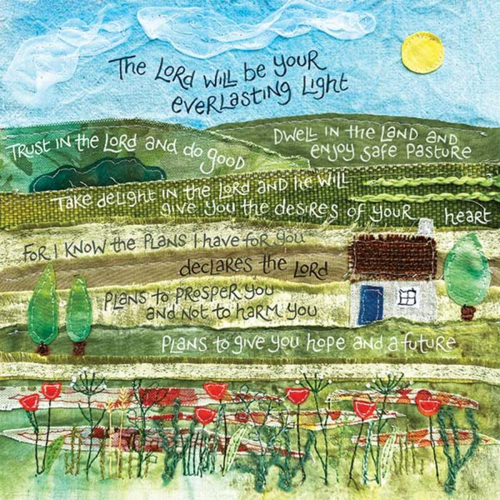 The Lord Will Be Your Everlasting Light - Greetings Card With Bible Verse