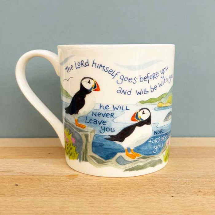 Great is Your Faithfulness - Gift Boxed Hannah Dunnett - Fine Bone China Mug With Bible Verses  Front and Back