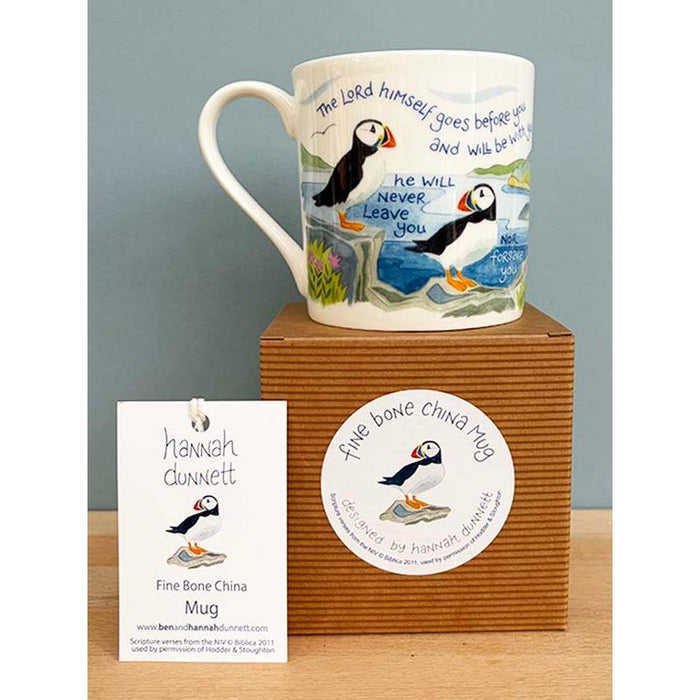 Great is Your Faithfulness - Gift Boxed Hannah Dunnett - Fine Bone China Mug With Bible Verses  Front and Back