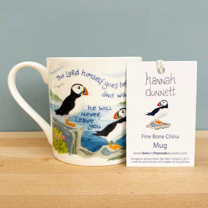 Great is Your Faithfulness - Gift Boxed Hannah Dunnett - Fine Bone China Mug With Bible Verses  Front and Back