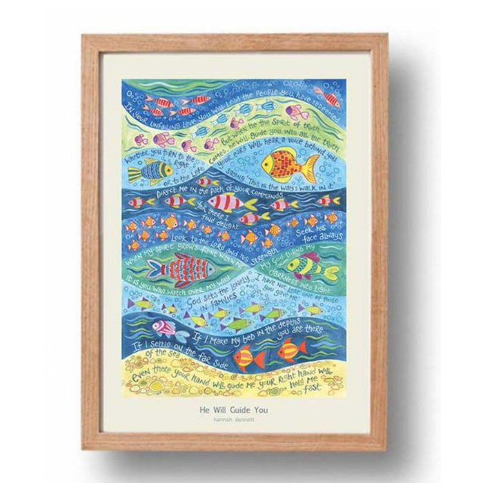 He Will Guide You - A3 Sized Unframed Poster Print, Original Artwork by Hannah Dunnett