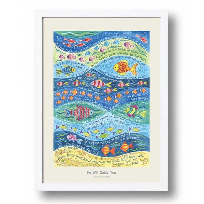 He Will Guide You - A3 Sized Unframed Poster Print, Original Artwork by Hannah Dunnett