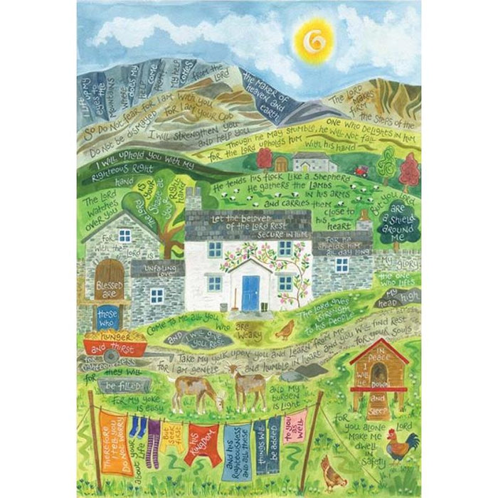 I Will Give You Rest - Notebook With Bible Verses On Cover - 120 Plain Pages, A5 Spiral Bound