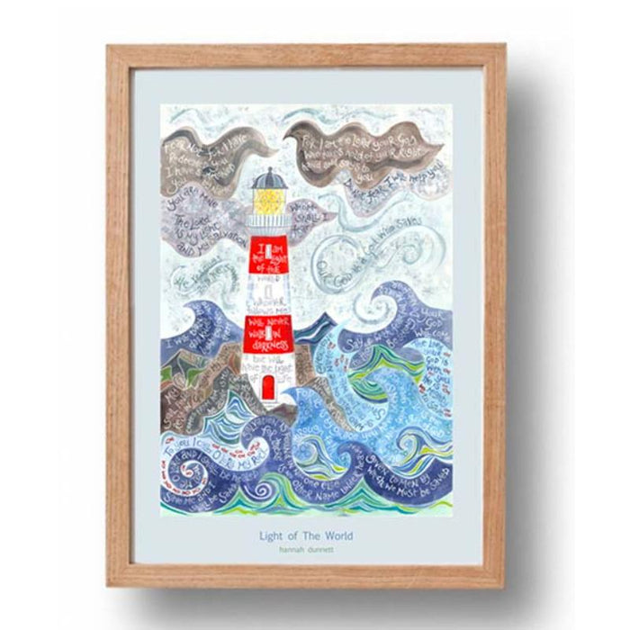 Light of the World - A3 Sized Unframed Poster Print, Original Artwork by Hannah Dunnett