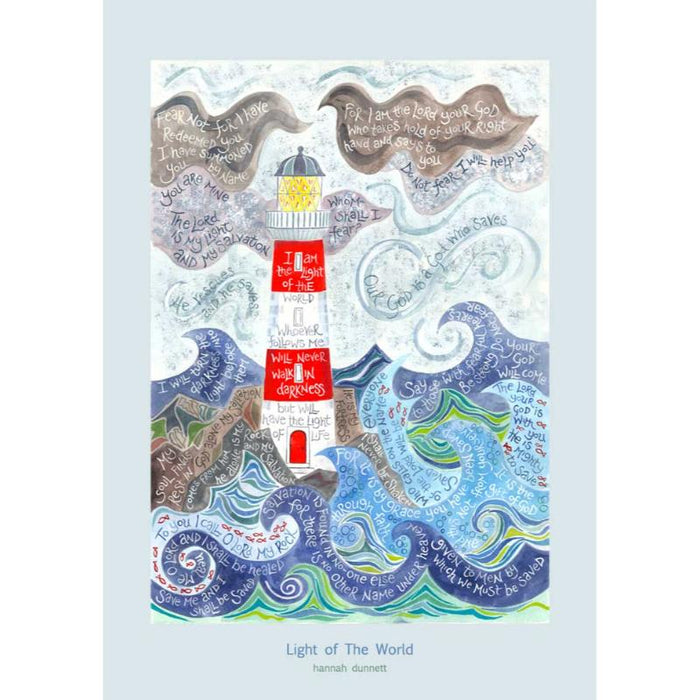 Light of the World - A3 Sized Unframed Poster Print, Original Artwork by Hannah Dunnett