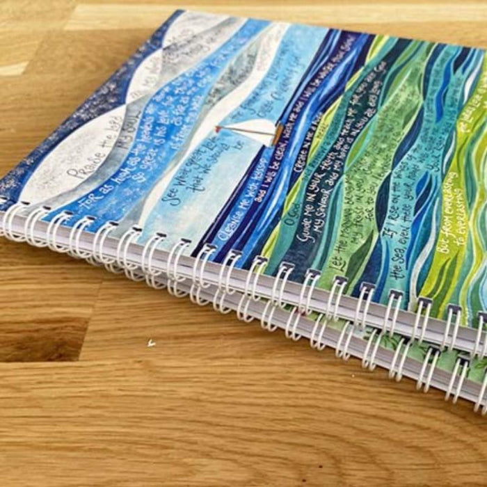 My Hope is in You - Notebook With Bible Verses On Cover - 120 Plain Pages, A5 Spiral Bound
