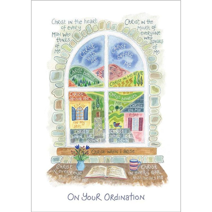 Christ With Me - Ordination Day Greeting Card A5 Size - Original Artwork by Hannah Dunnett