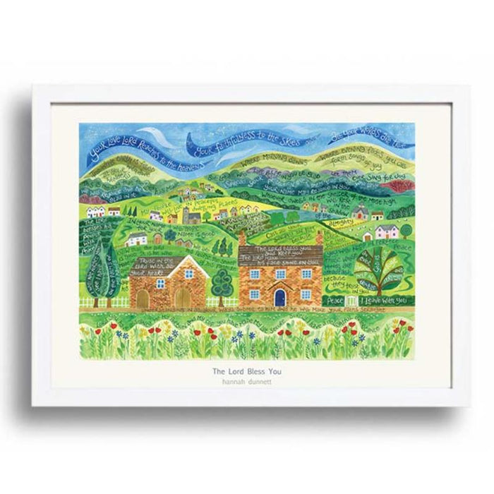 The Lord Bless You - A3 Sized Unframed Poster Print, Original Artwork by Hannah Dunnett