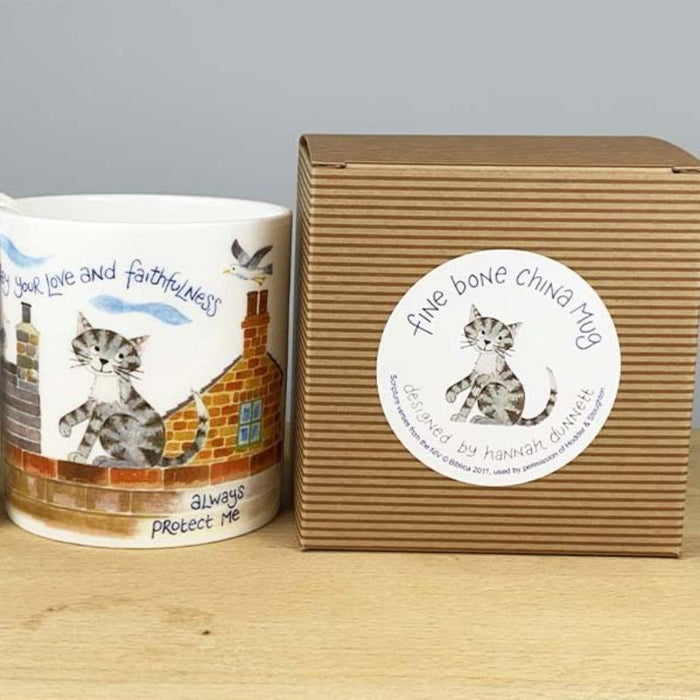 The Lord is My Helper - Fine Bone China Mug With Bible Verse