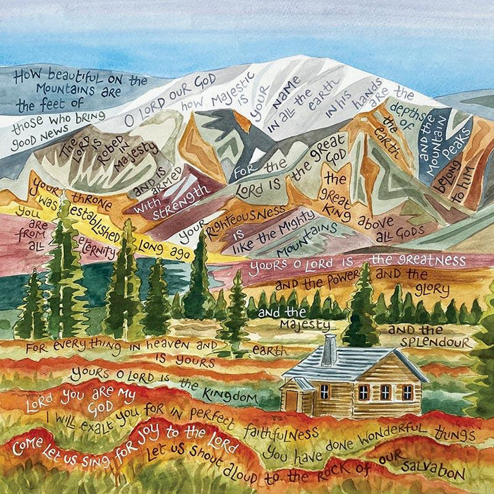 You Have Done Wonderful Things - Greeting Card With Bible Verses - Original Artwork by Hannah Dunnett