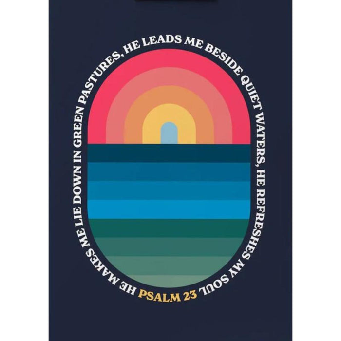 He Refreshes My Soul - Navy Blue Unframed Poster Print Available In Two Sizes - A4 and A3