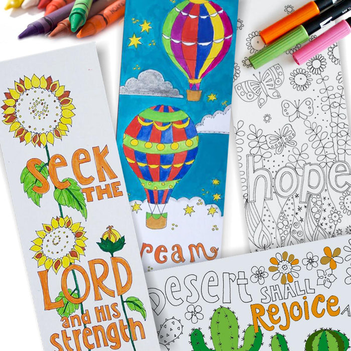 10 Images of Hope: Colouring Bookmarks With Bible Verses On The Reverse, by Jacqui Grace