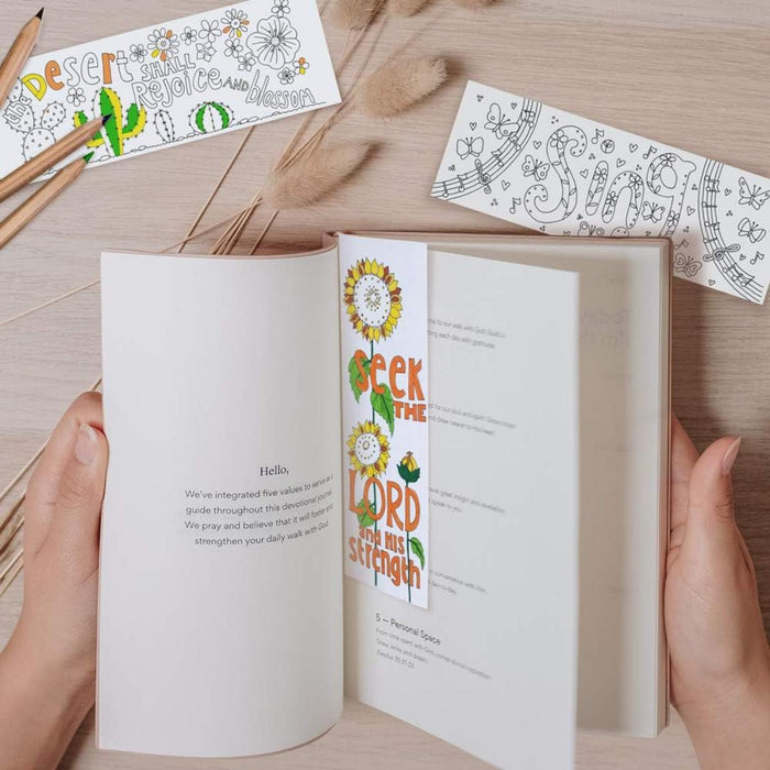 10 Images of Hope: Colouring Bookmarks With Bible Verses On The Reverse, by Jacqui Grace