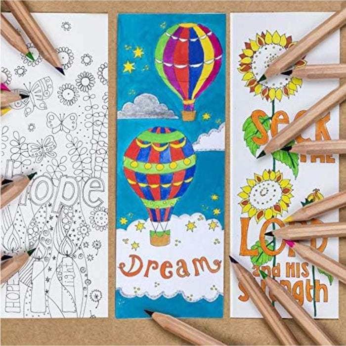 10 Images of Hope: Colouring Bookmarks With Bible Verses On The Reverse, by Jacqui Grace
