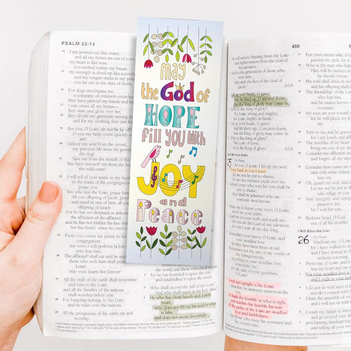 10 Images of Joy: Colouring Bookmarks With Bible Verses On The Reverse, by Jacqui Grace