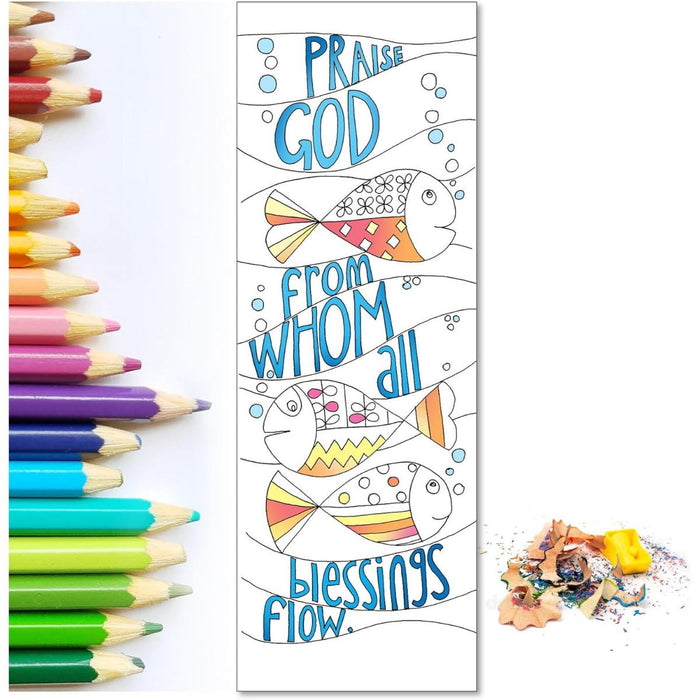 10 Images of Joy: Colouring Bookmarks With Bible Verses On The Reverse, by Jacqui Grace