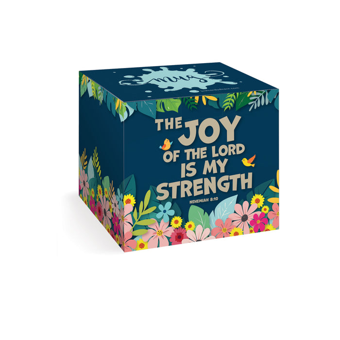 The Joy Of The Lord - Gift Boxed Bone China Mug With Bible Verse - Size 9cm / 3.5 Inches High