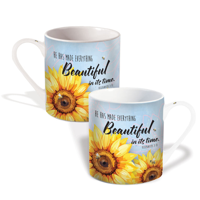 He Has Made Everthing - Gift Boxed Bone China Mug With Bible Verse - Size 9cm / 3.5 Inches High