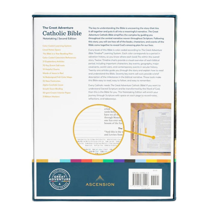 The Great Adventure Catholic Bible, Notetaking Bible - RSV Second Edition - Imitation Leather