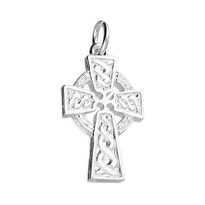 Celtic Cross 21mm High Sterling Silver Pendant