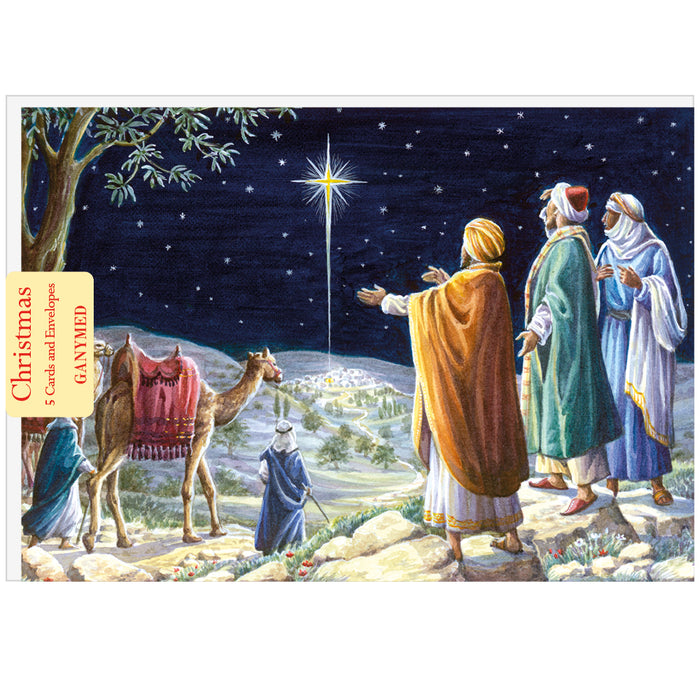 Arrival of the Magi at Bethlehem, by Audrey Tarrant - Pack of 5 Christmas Cards