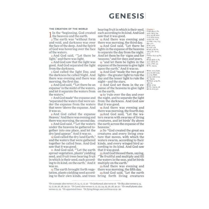 ESV Topaz Reference Edition With Red Letter Text, Cherry Red Calfskin Leather, by Cambridge Bibles