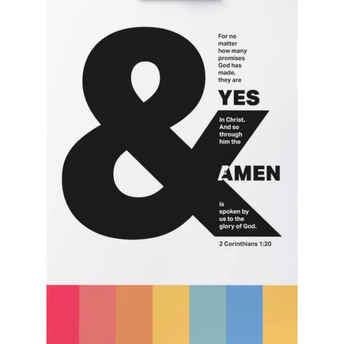 Yes and Amen - Unframed Poster Print Available In Two Sizes - A4 and A3
