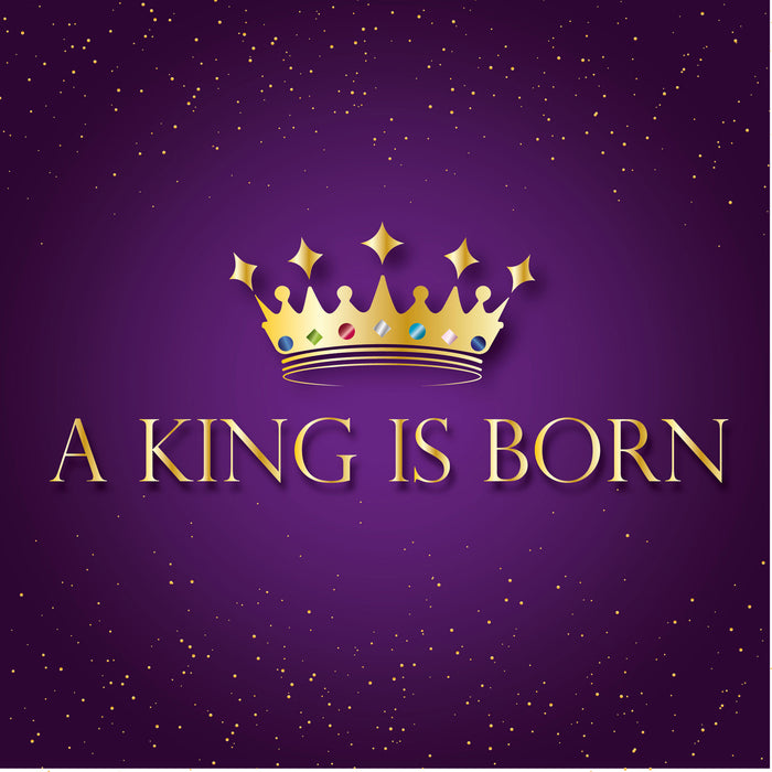 A King Is Born - Luxury Christmas Cards Pack of 10 - Inside Bible Verse Luke 2:11