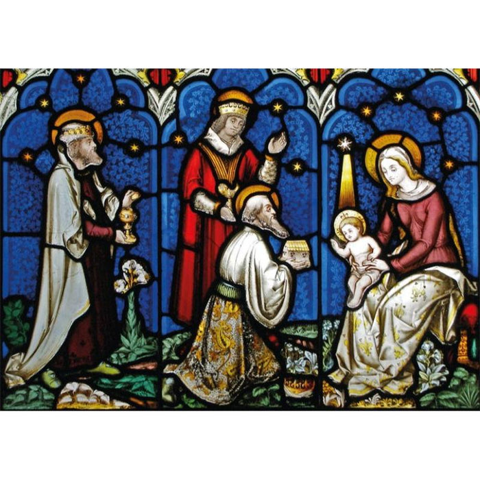 Adoration of the Magi: From Gloucester Cathedral, Pack of 8 Large Christmas Cards Landscape Format