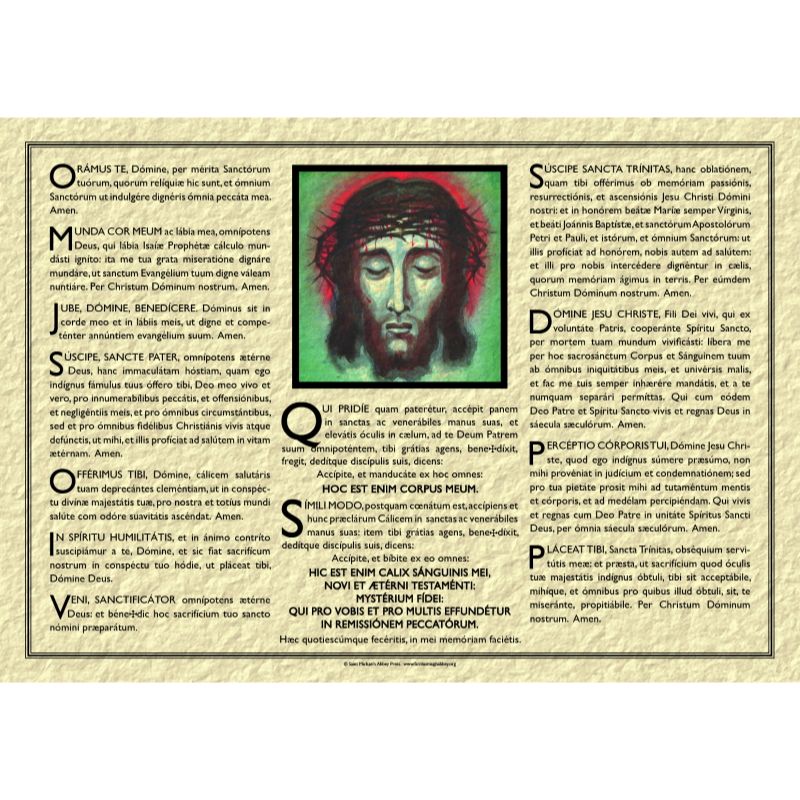 Altar Cards Set R (Requiem), Main Altar Card A3 Size, With The Gospel ...