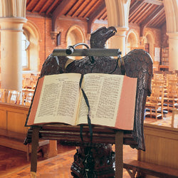 Lectern Bible, King James Version (KJV) Burgundy Goatskin Leather over Boards, by Cambridge Bibles