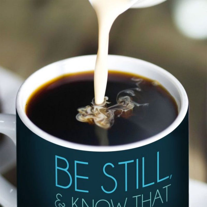 Be Still & Know That I Am God, Gift Boxed Bone China Mug Snail Design With Bible Verse Psalm 46:10 Size 9cm / 3.5 Inches High