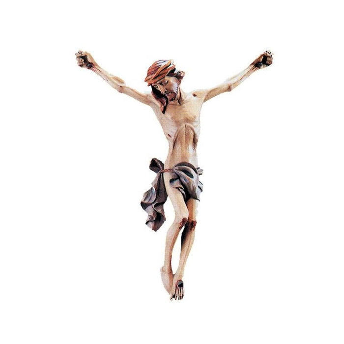 Body of Jesus Christ, Carved In Italian Maple Wood With Blue Coloured Loincloth, Available In 9 Sizes From 15cm To 150cm