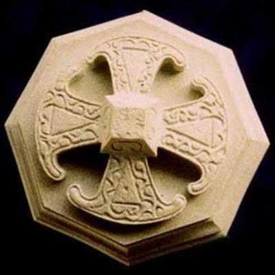 Canterbury Cross Set On A Moulded Plinth - Canterbury Cathedral, Size 12cm Point to Point