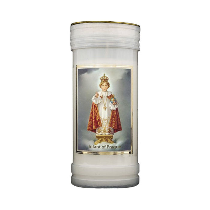 Child Of Prague Prayer Candle, Burning Time Approximately 72 Hours, Case of 24 Candles