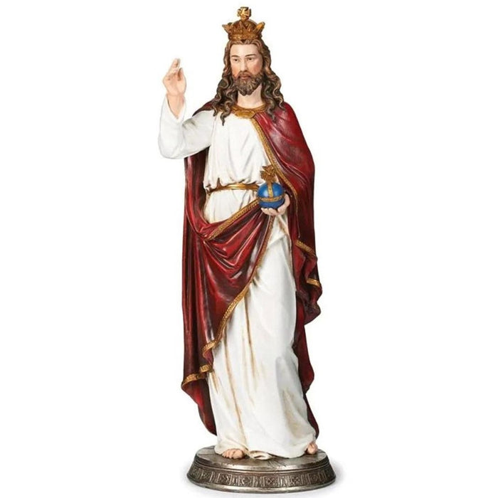 Christ The King Statue 37cm / 14.25 Inches High Resin Cast Figurine, by Joseph's Studio