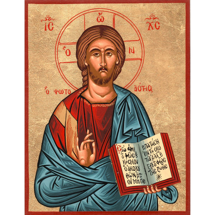 Christ The Teacher, Pantocrator. Handmade Icon Available In 6 Sizes