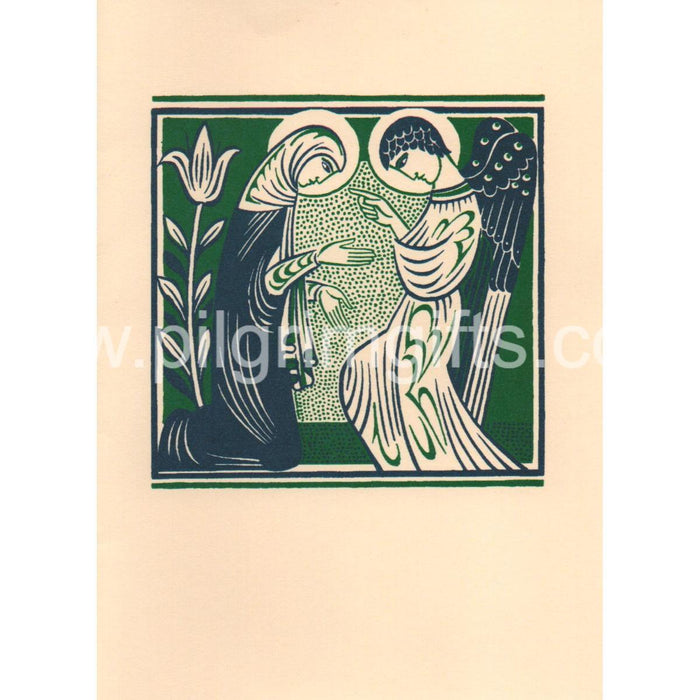Christmas Greetings Card, The Visitation Mary and the Angel Gabriel
